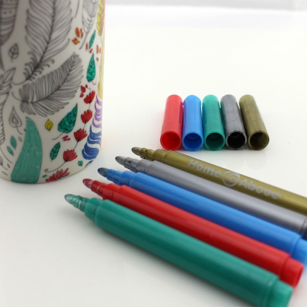 Ceramic plate high temperature oven baked ceramic marker pen