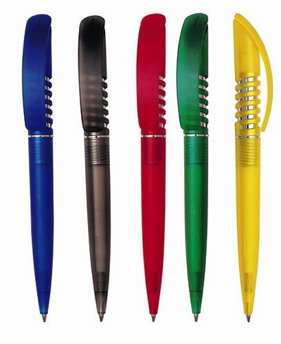 ball point pen promotion with spring style clip