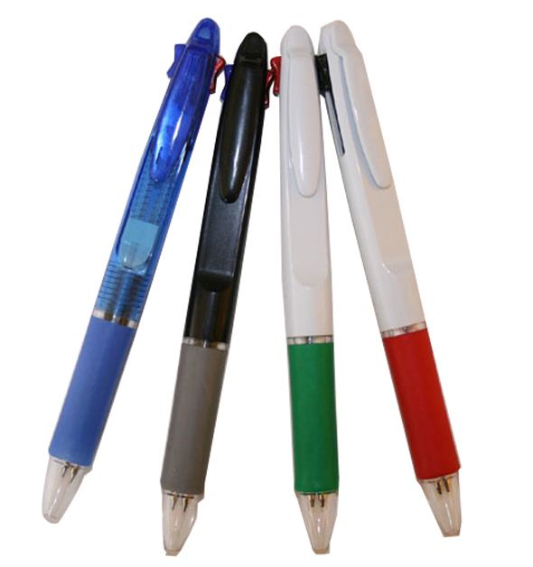 two color promotional student school writing ball pen,two ink color plastic pen
