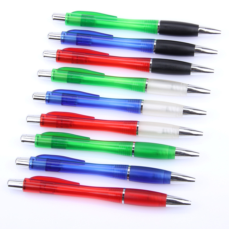 clear barrel logo printed souvenir gift pen,souvenir advertising ballpoint pen