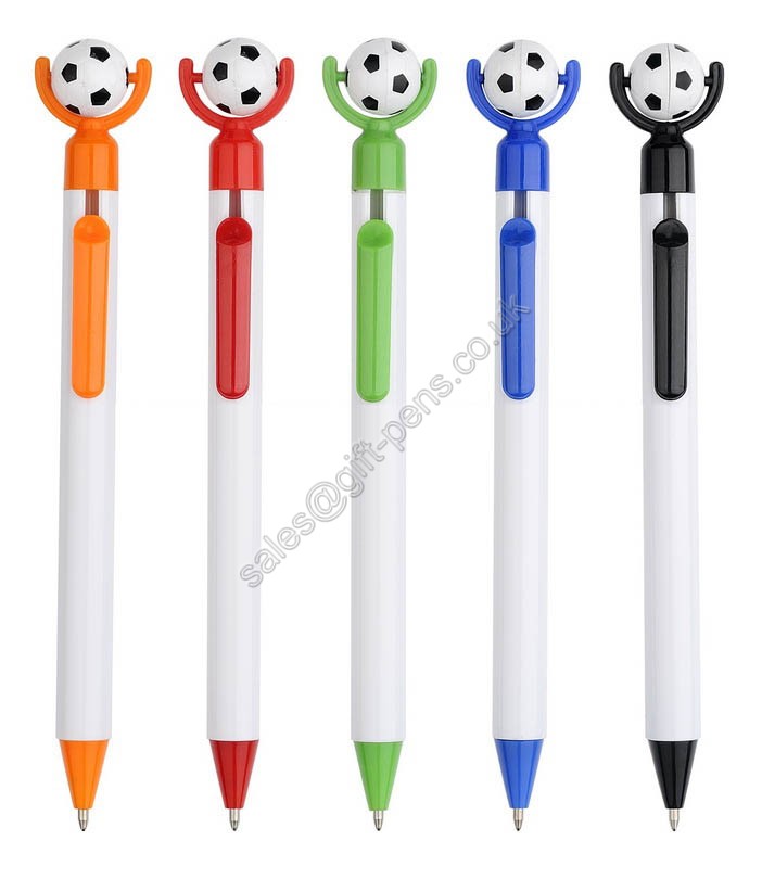 football plastic ball pen,sport style advertisement gift promo ball point pen from yiwu