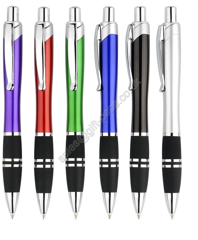 exclusive luxury click mechanism promotional pen,click plastic ball point pen
