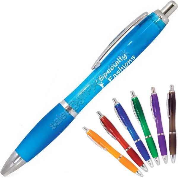 good writing Plastic Cheap Promo Pens,transluscent plastic ball pen
