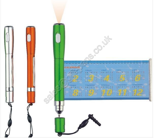 Wholesale promotion special design ligh pen with flag,pen with CMYK banner