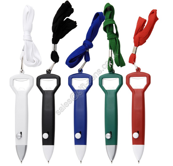 bottle opener pen,plastic tool use beer open pen,functional ball pen