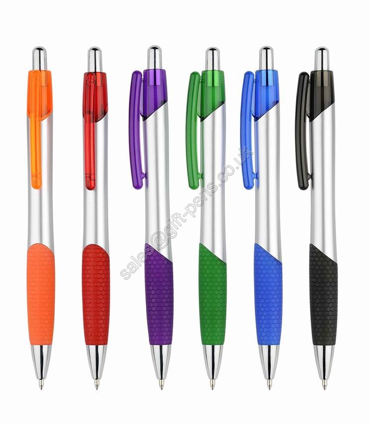 Professional manufacturer cheap smooth writing ball pen,colored grip promotion pen