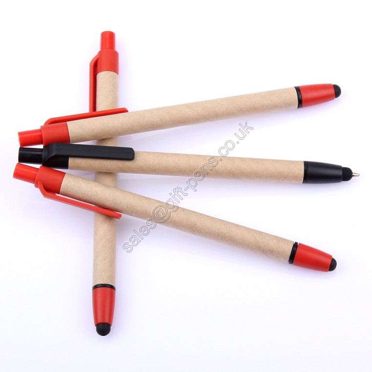 blank printing advertisement gift logo eco paper touch stylus pen