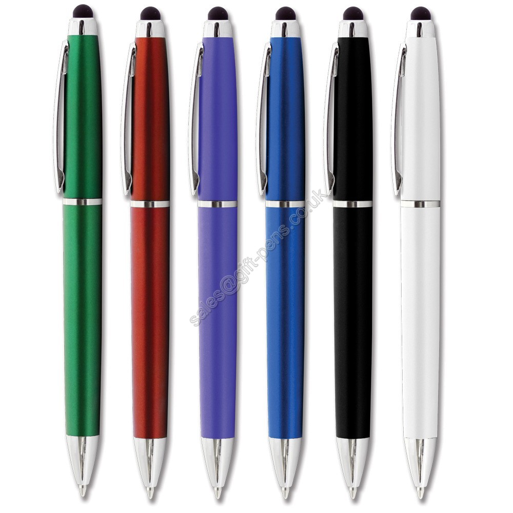 twist style fashion stylus style touch ball point pen for promotion