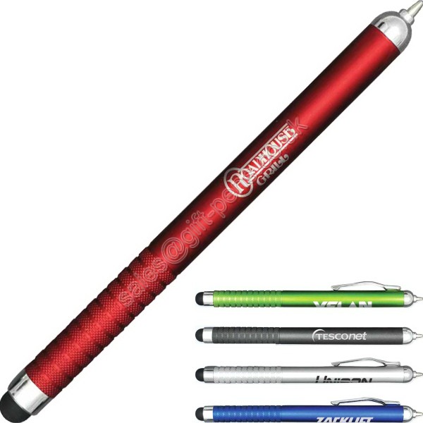 special tip plastic ballpoint pen,two use stylus ball pen,promotional pen