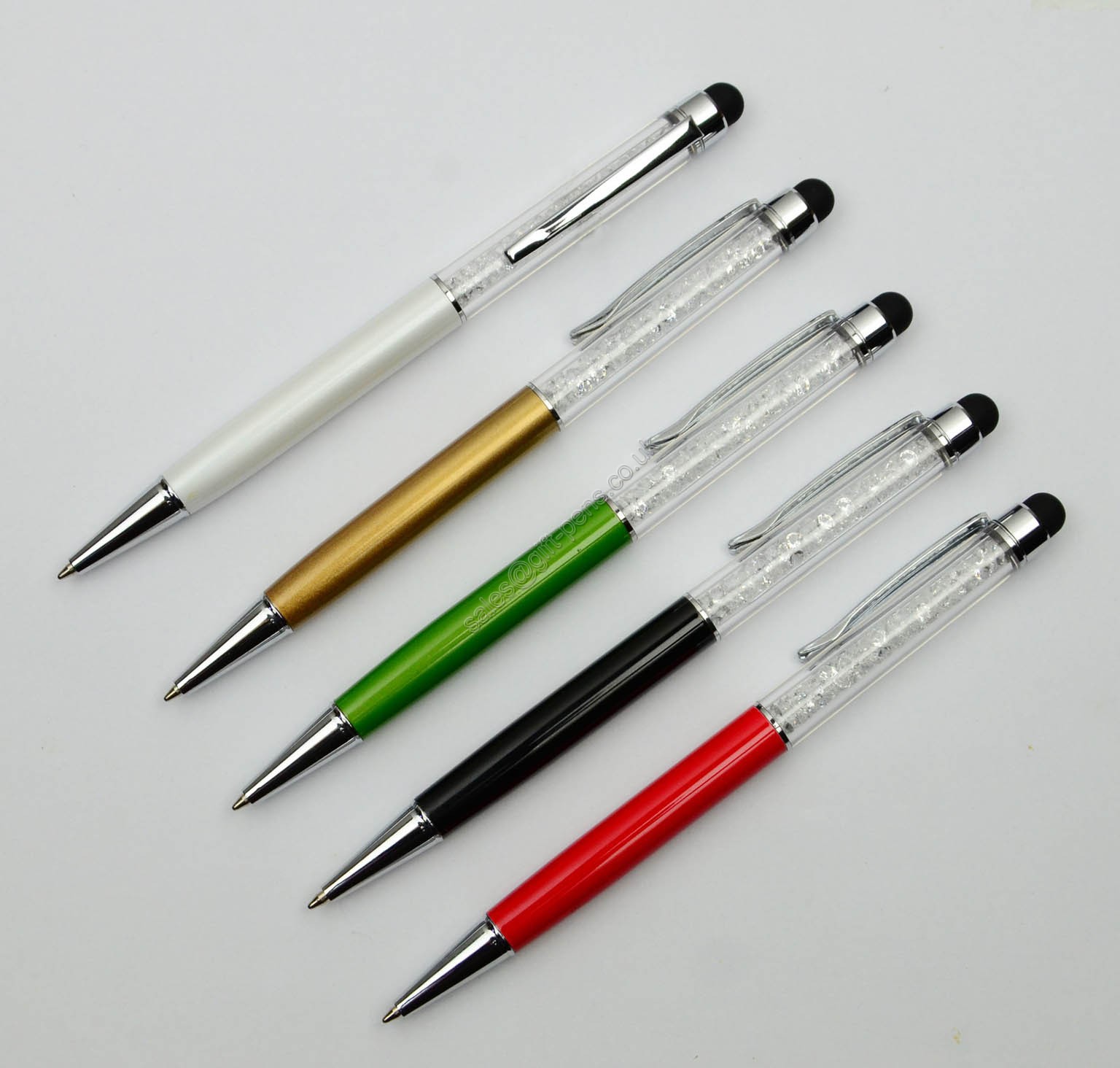 gift branded customized promotional crystal touch ball pen,crystal touch stylus pen