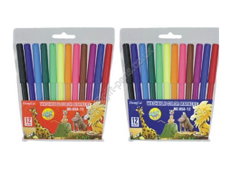 advertising art marker set,PVC pouch packed watercolor marker pen set