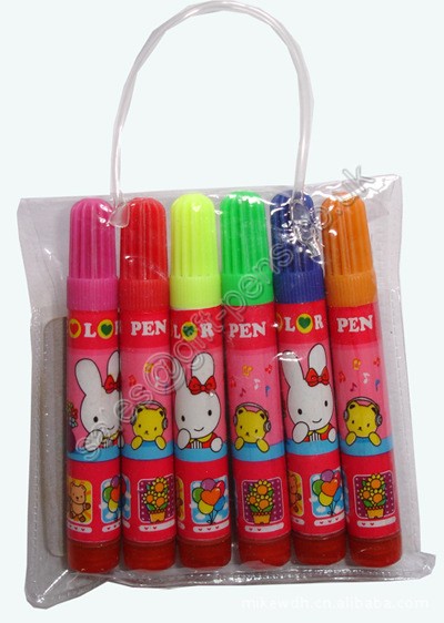 kids watercolor marker set,PVC bag water color pen set