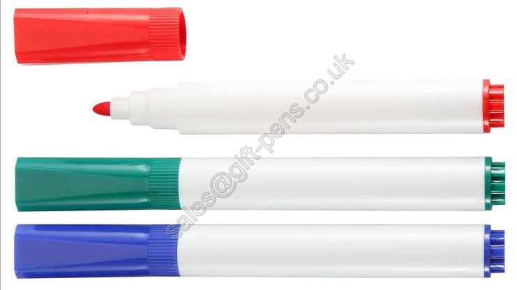 white barrel big tip bright color whiteboard marker