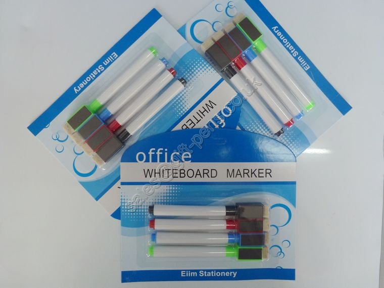 blister card pack office whiteboard marker pen set
