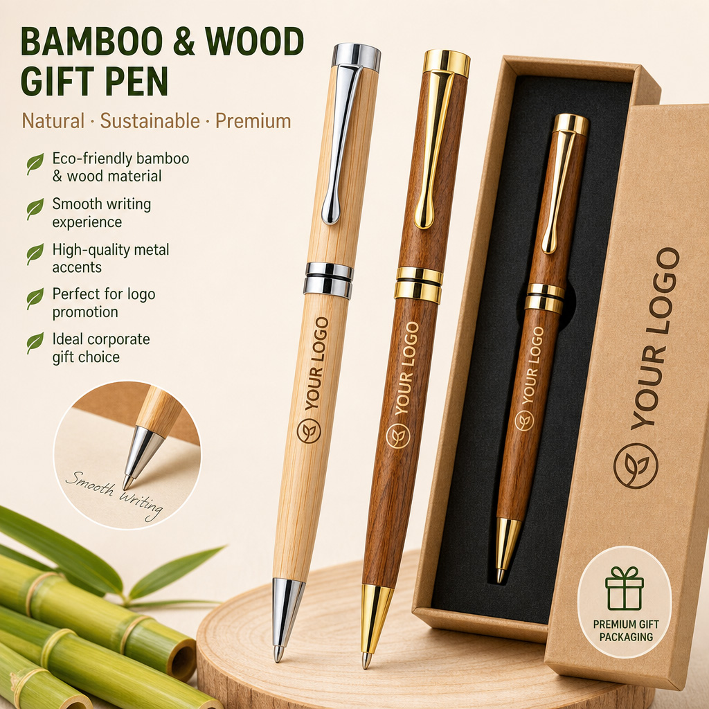 Eco idea wood metal pen