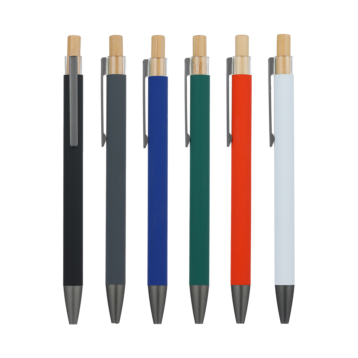 bamboo cliker aluminum pen